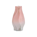 SOGA 24cm Pink Glass Vase Art Blown Hand Flower Tall Vintage Art Vases