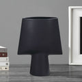 SOGA 2X 21x25.5cm Small Black Geometric Ceramic Vases – Decorative Flower Pots