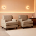 Yellowish Brown Storage Accent Chair