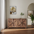 Espresso Cabinet Freestanding Sideboard Storage Cabinet