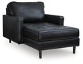 Bryceview - Chaise - Leather Match - Onyx-0
