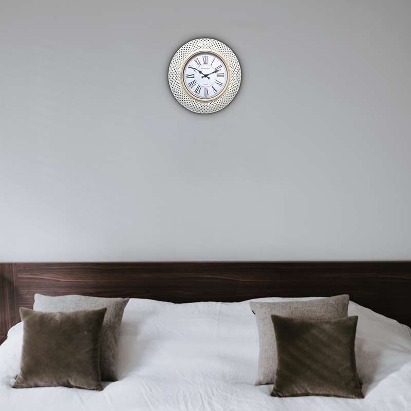 Retro Wall Clock Roman Numerals Round Battery Wall Clocks ~ 5156-3