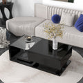 Modern Coffee Table with W/  Tempered Glass