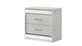 Glam Modern Style 2-Drawer Night stand Made with Wood in White      same asG150108644  (NJ inventory)