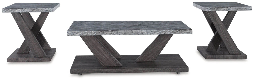 Bensonale - Occasional Table Set (Set of 3) - Brown / Gray-1