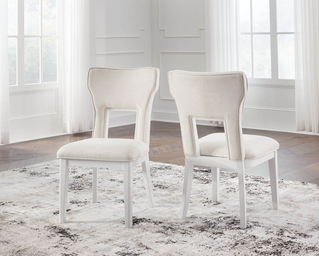 Chalanna - Dining Upholstered Side Chair (Set of 2) - White-1