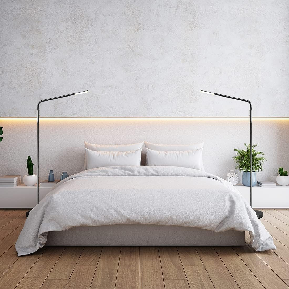 Dimmable LED Floor Lamp Adjustable Color Temperature
