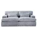 Grey Double Chaise Lounge Chair