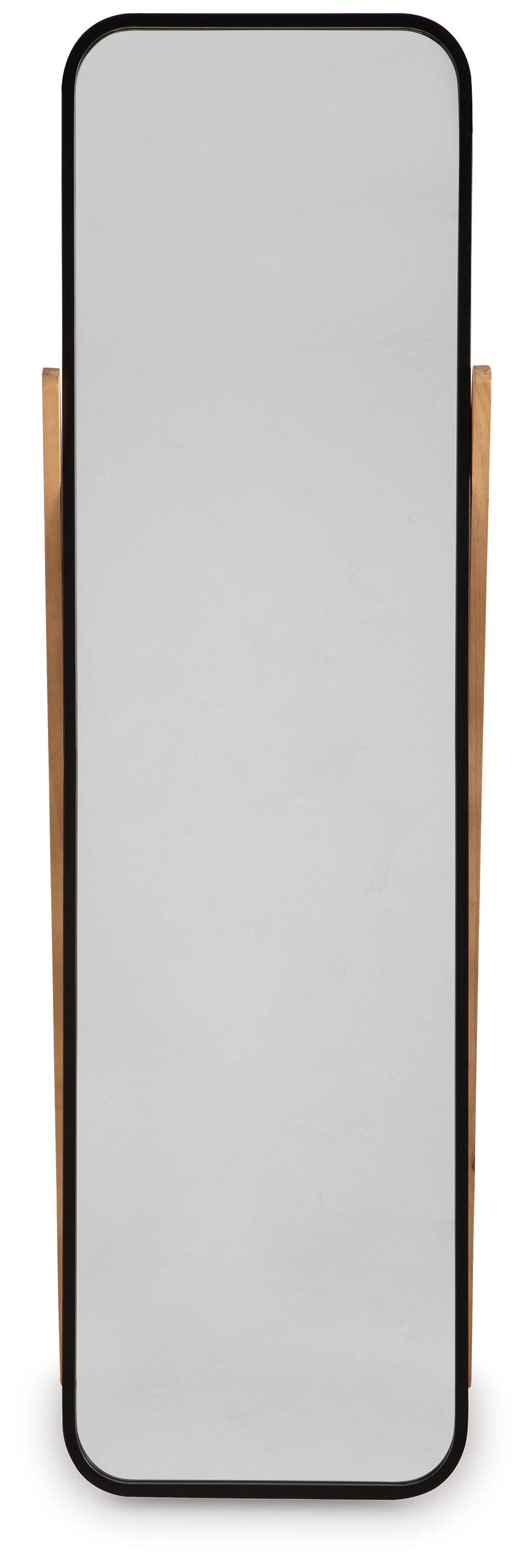 Bronick - Floor Mirror - Black / Brown-1