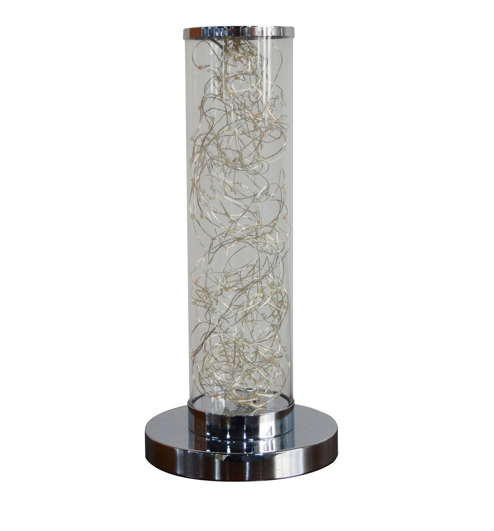 13-Inch Exposed Multi-Colored Rope LED Namiri Column Table Lamp