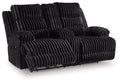 Rhine Falls - Double Reclining Power Loveseat With Console - Onyx-0