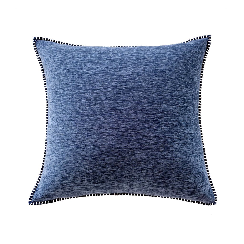 Set of 2 Light Blue Textured Throw Pillow