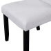 Modern Dining Room Chairs Set of 4, Accent Diner Chairs Upholstered Fabric Side Stylish Kitchen Chairs with Solid Wood Legs and Padded Seat - Beige