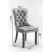 Nikki Collection Modern, High-end Tufted Solid Wood Contemporary Velvet Upholstered Dining Chair with Golden Stainless Steel Plating Legs,Nailhead Trim,Set of 2,Wine Red and Gold, SW1601WR,Burgundy