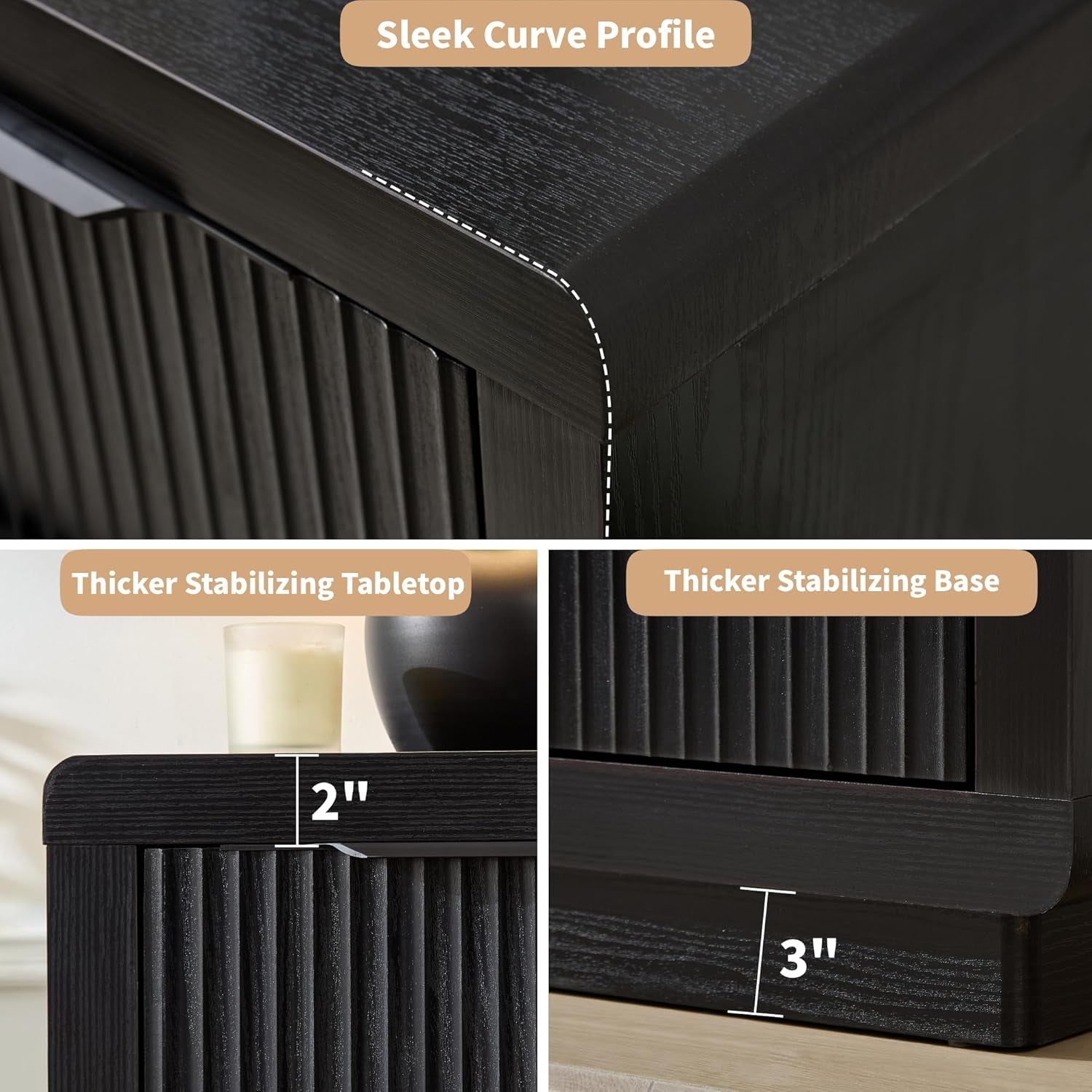 Charcoal Textured Fifty two Inch Eight Drawer Dresser