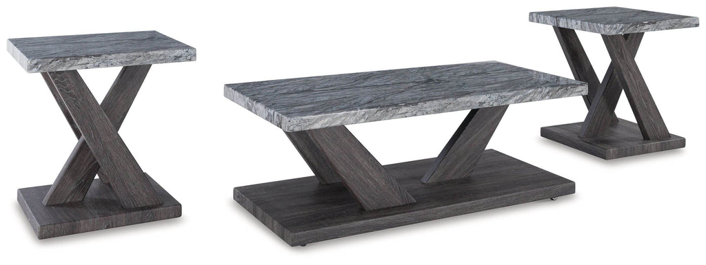 Bensonale - Occasional Table Set (Set of 3) - Brown / Gray-0