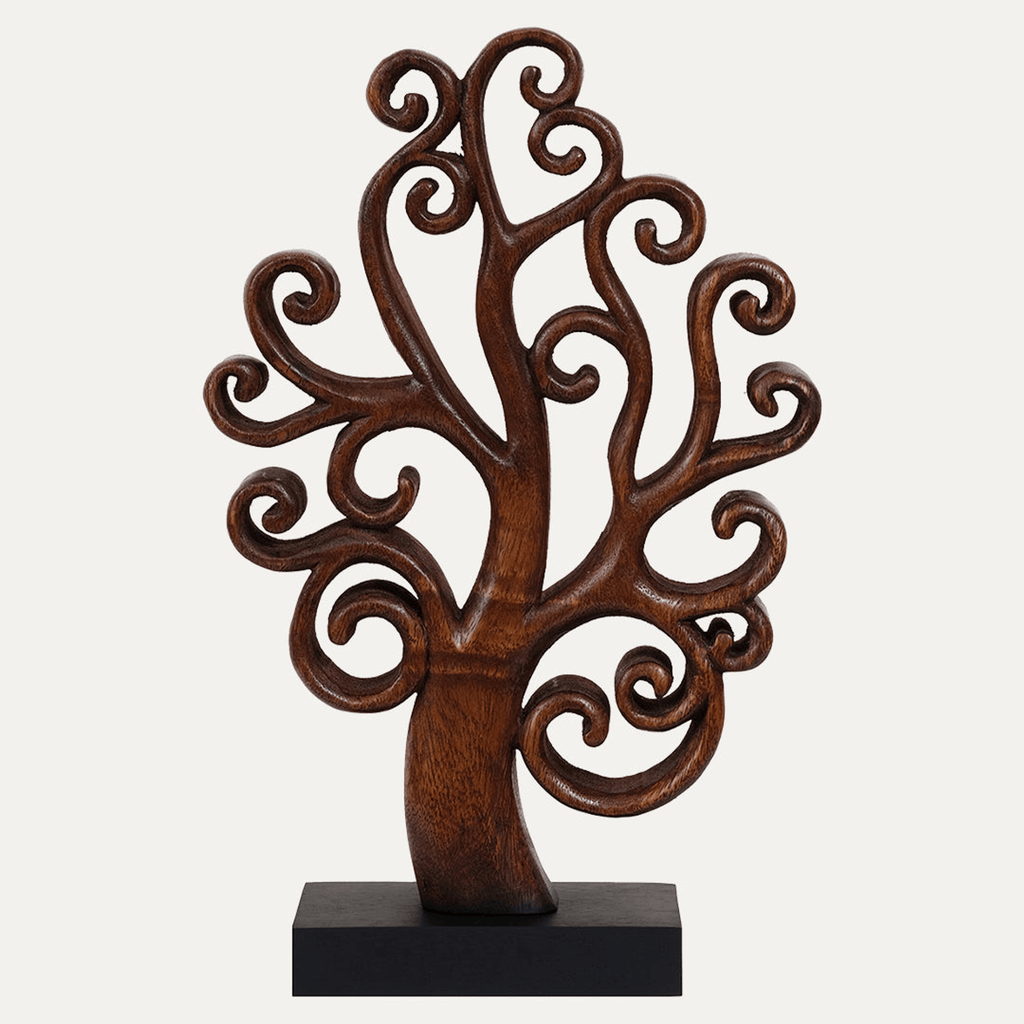 Handcrafted Acacia Wood Heart Sculpture-59
