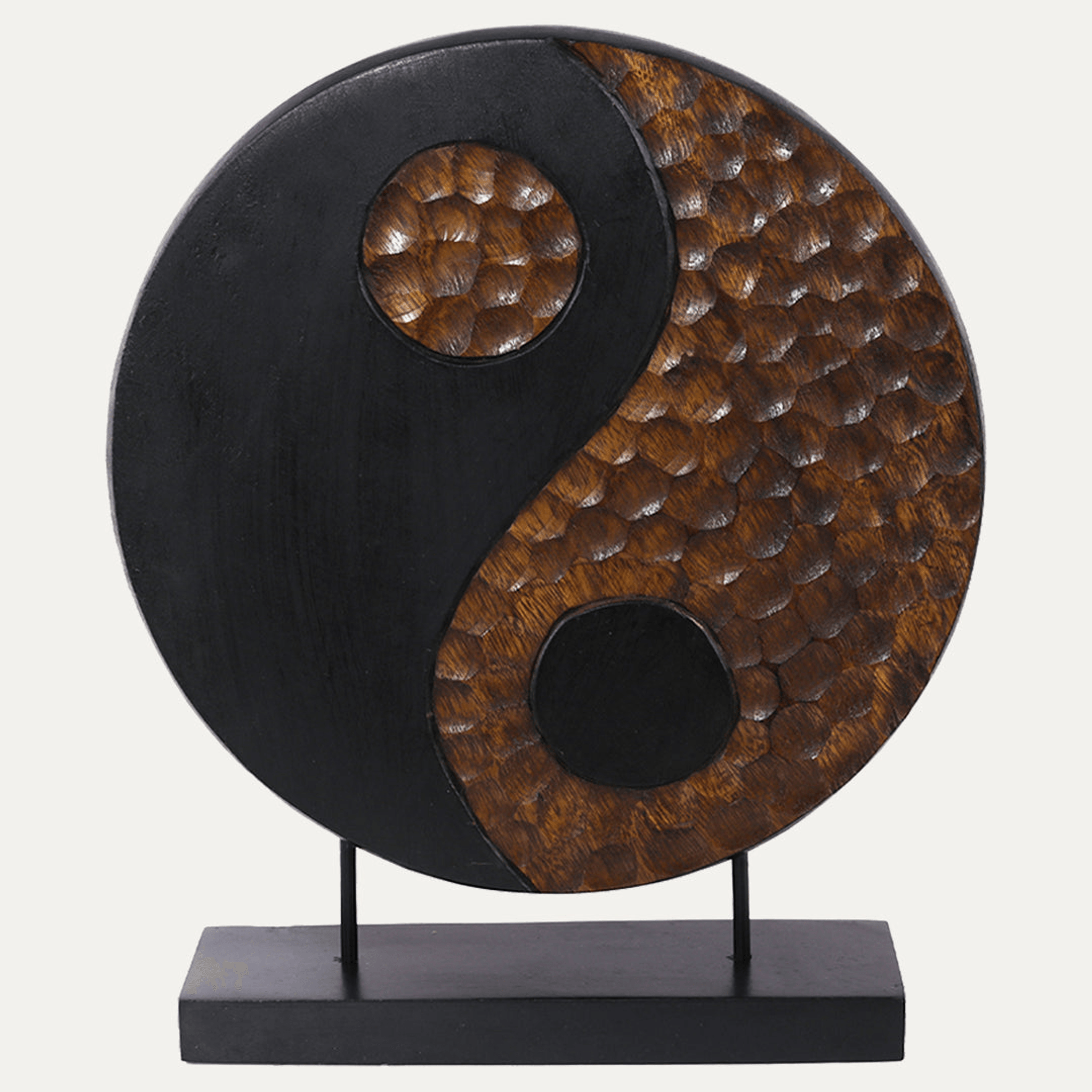 Handcrafted Acacia Wood Heart Sculpture-11