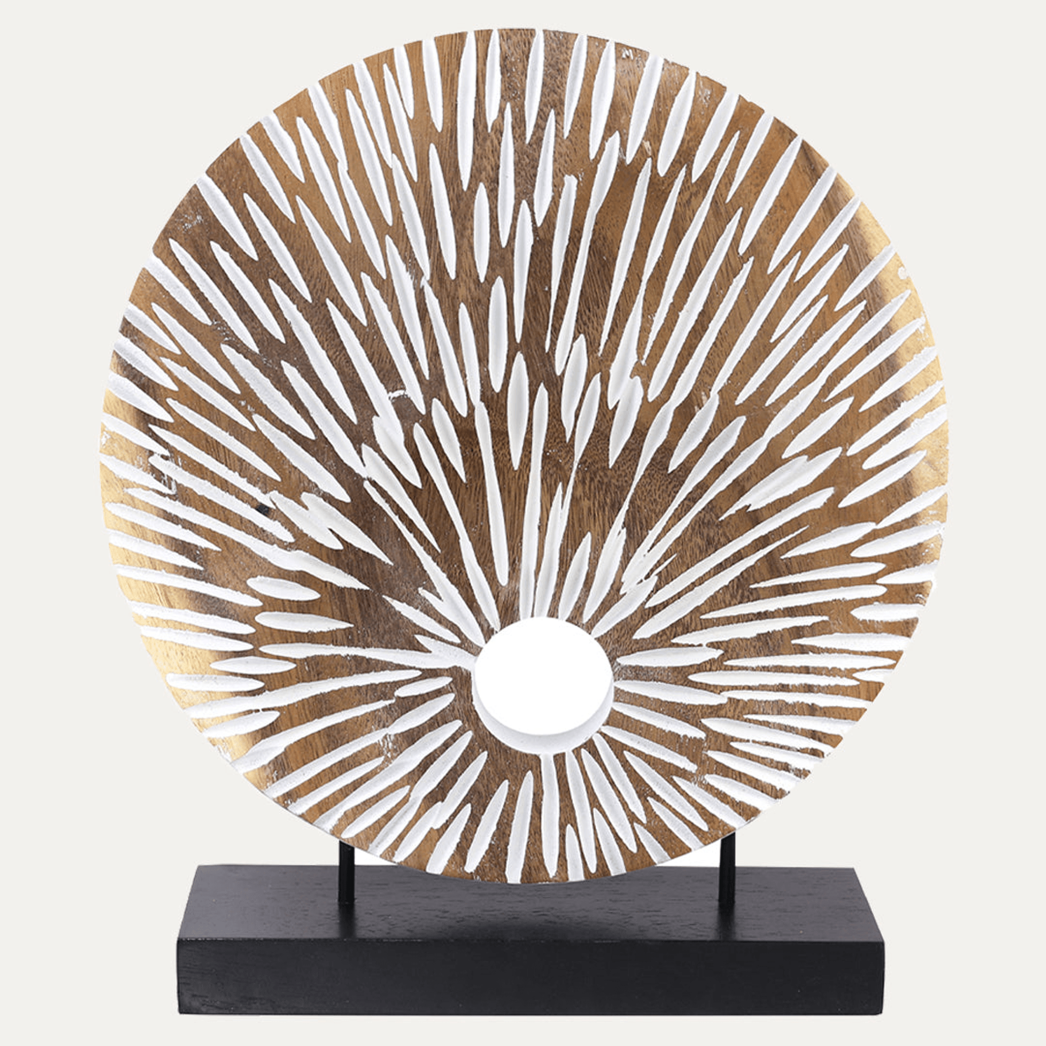 Handcrafted Acacia Wood Heart Sculpture-20