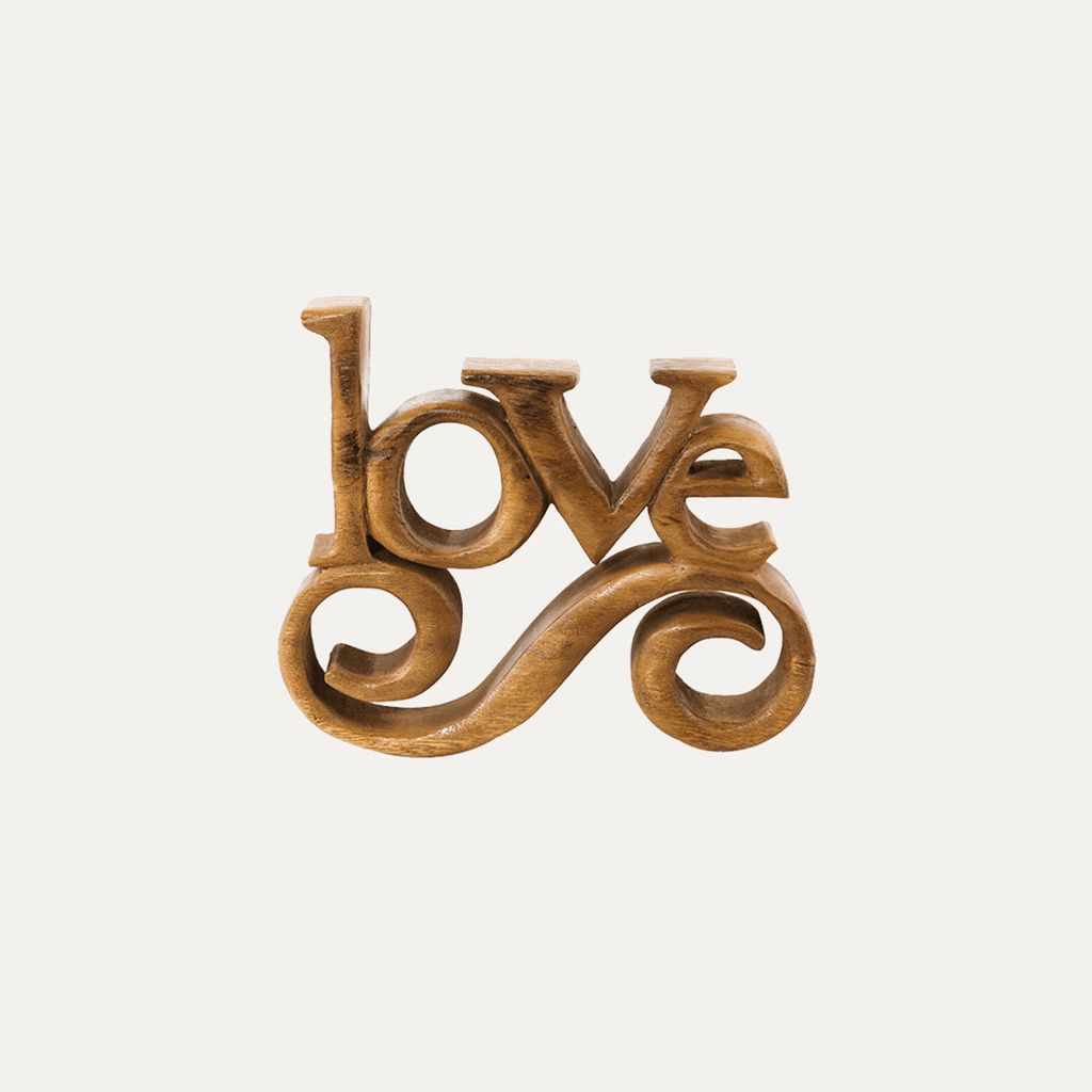 Handcrafted Acacia Wood Heart Sculpture-38