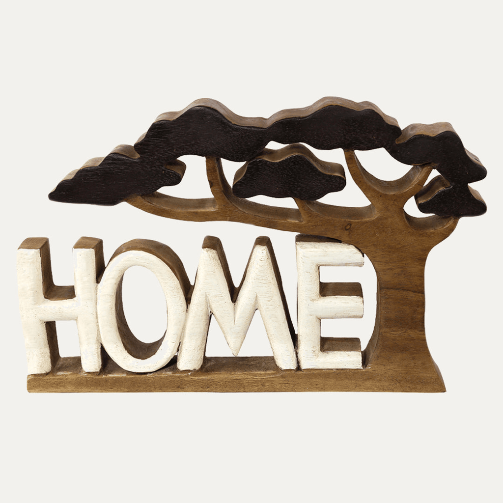 Handcrafted Acacia Wood Heart Sculpture-52