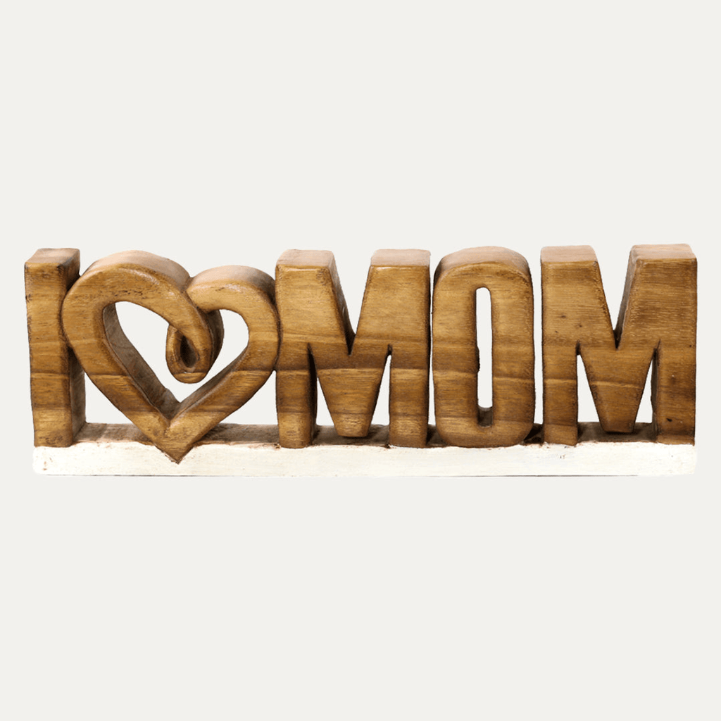Handcrafted Acacia Wood Heart Sculpture-48
