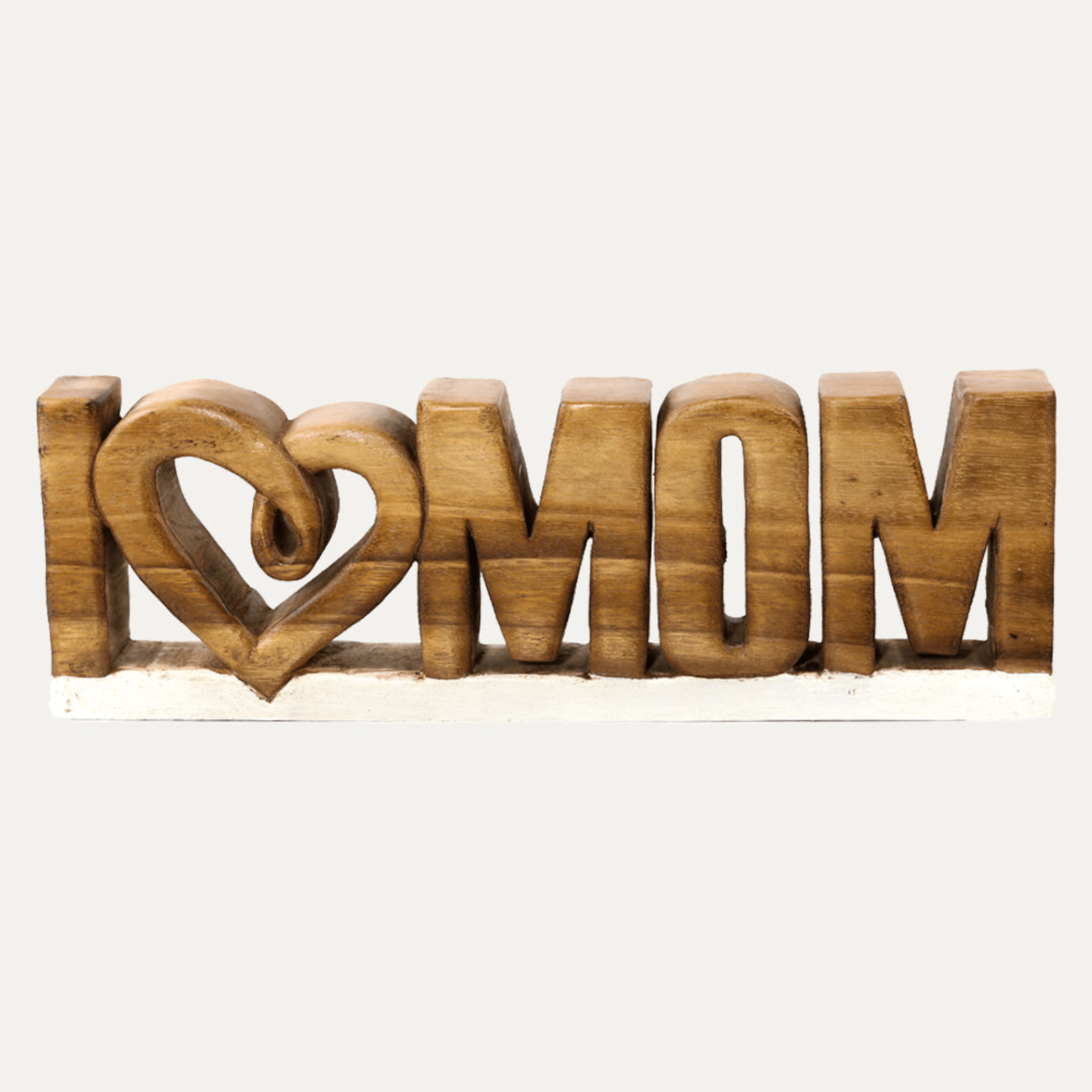 Handcrafted Acacia Wood Heart Sculpture-48