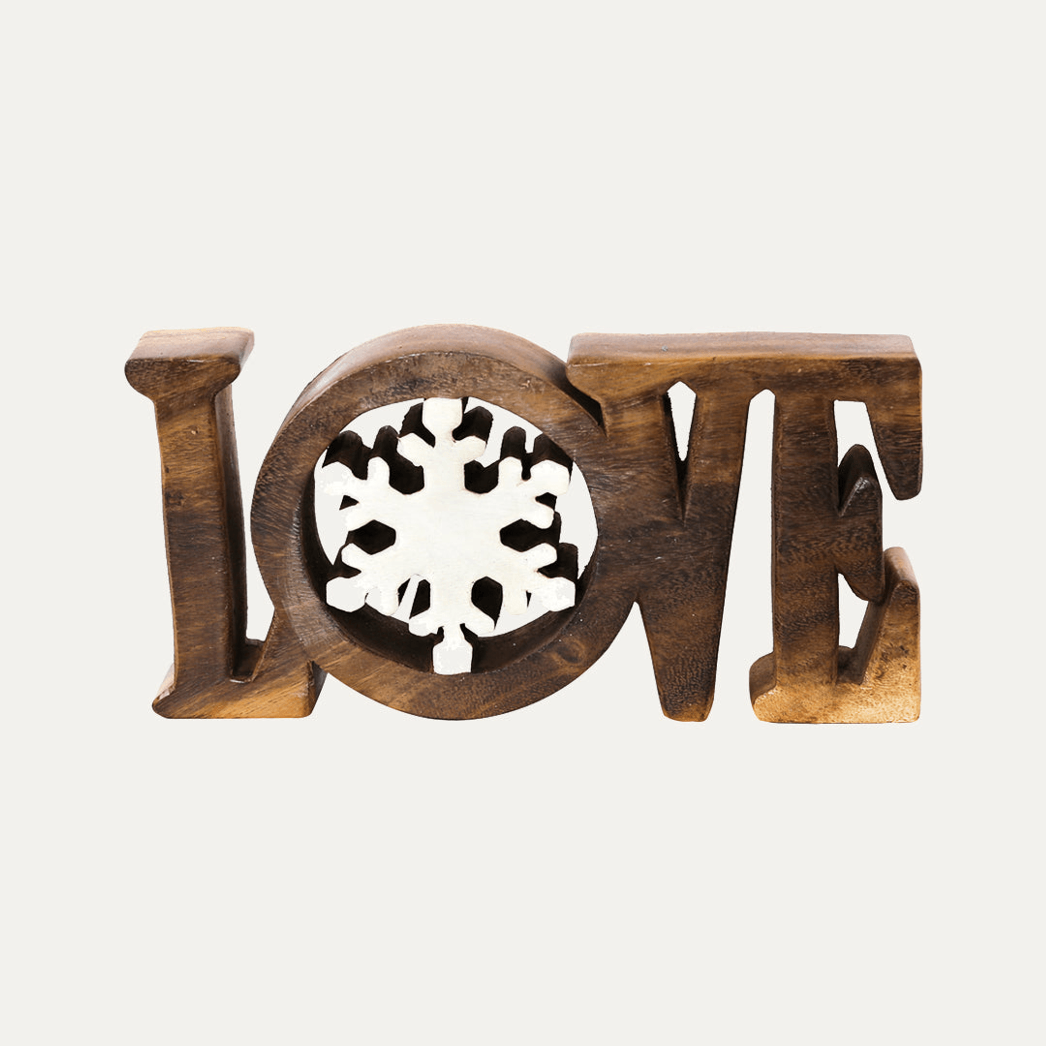 Handcrafted Acacia Wood Heart Sculpture-35