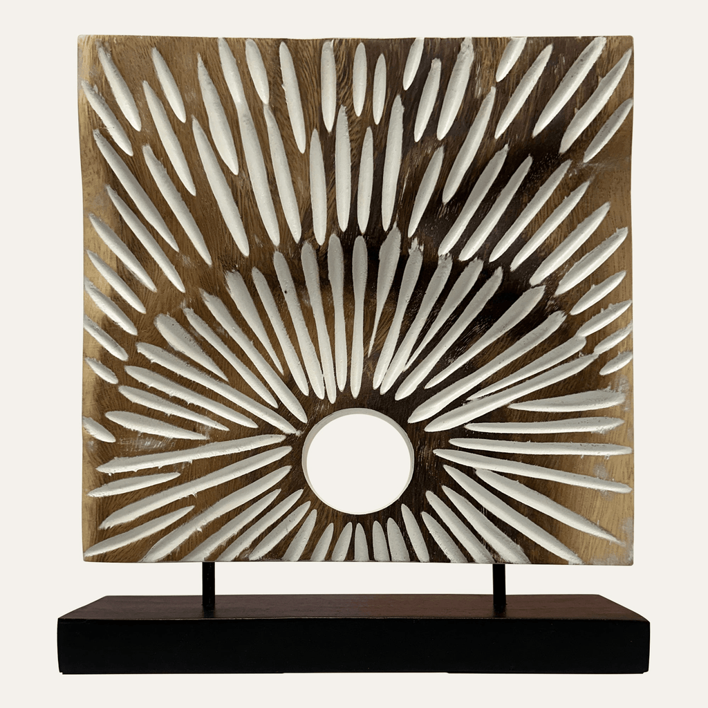 Handcrafted Acacia Wood Heart Sculpture-64