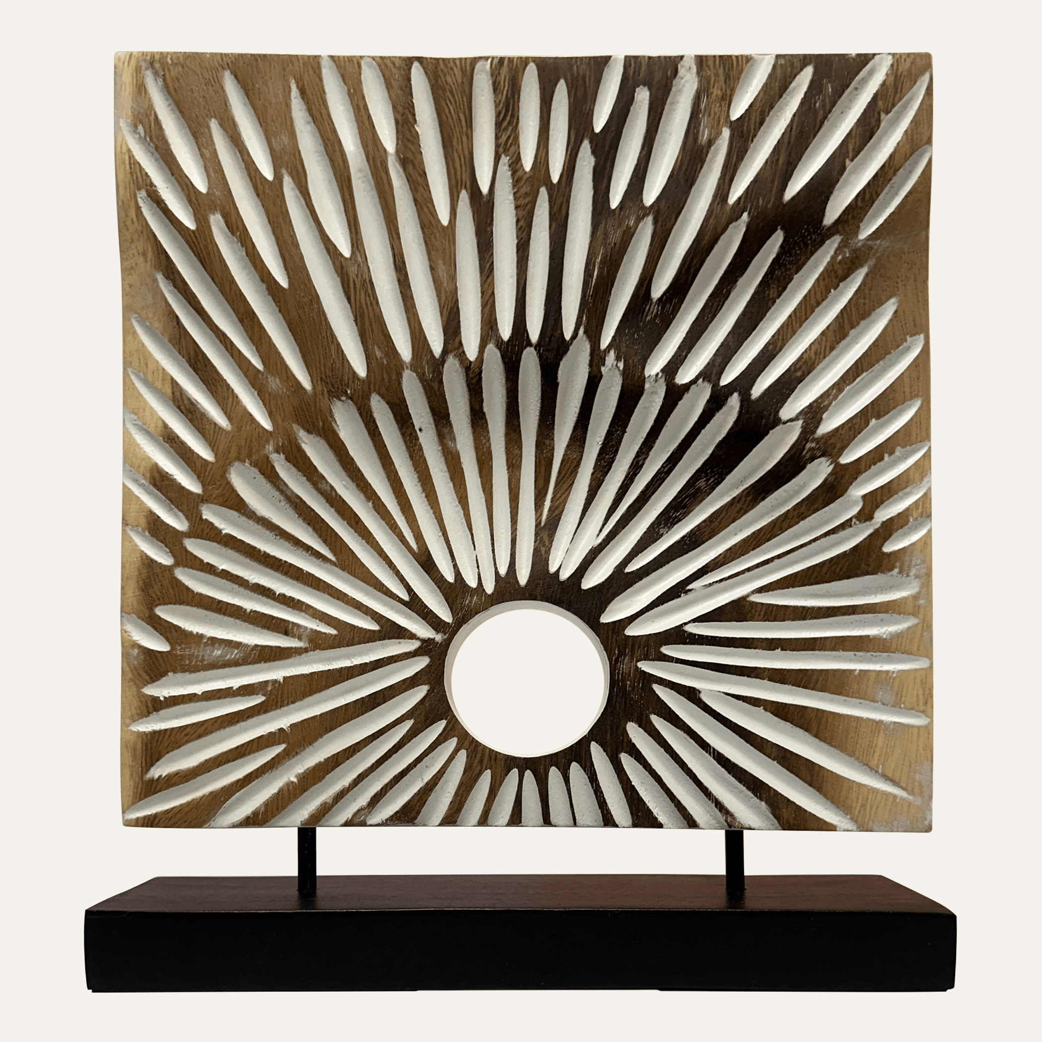 Handcrafted Acacia Wood Heart Sculpture-64