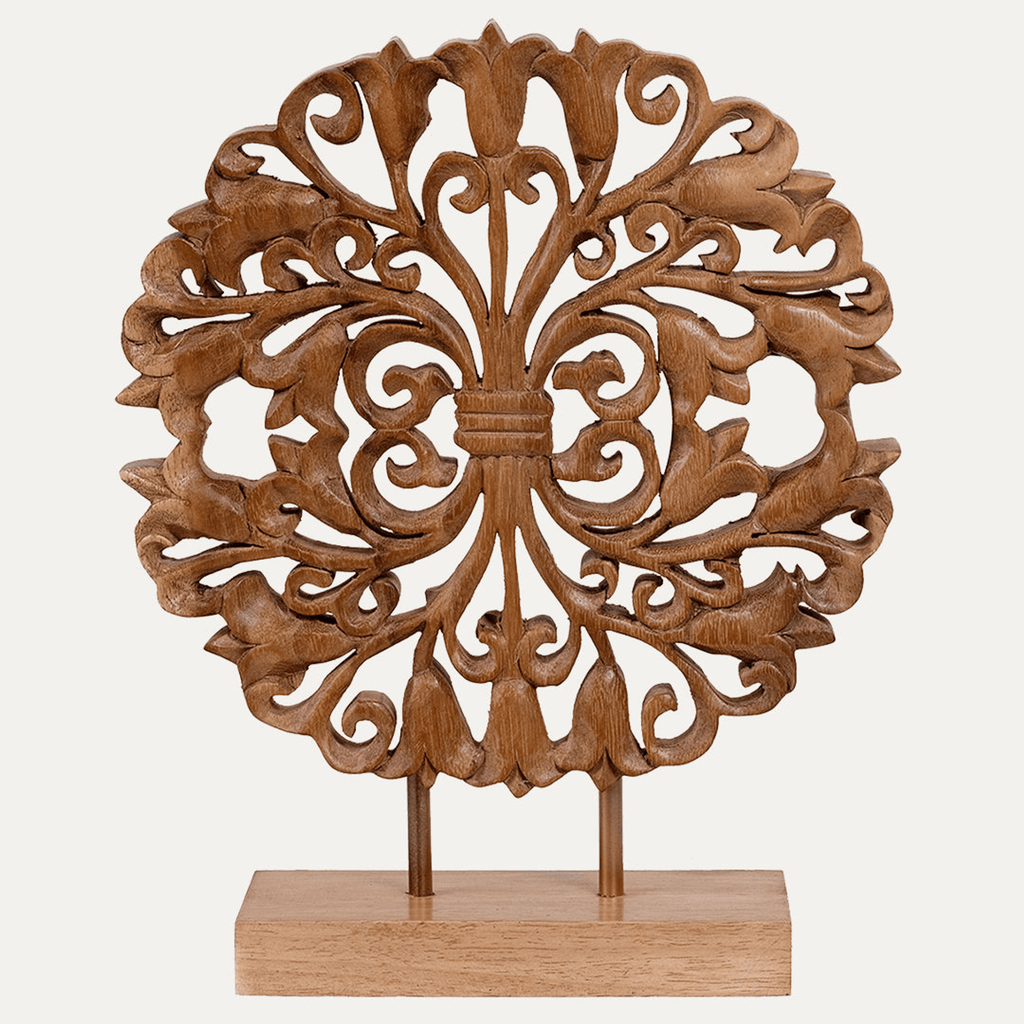 Handcrafted Acacia Wood Heart Sculpture-63