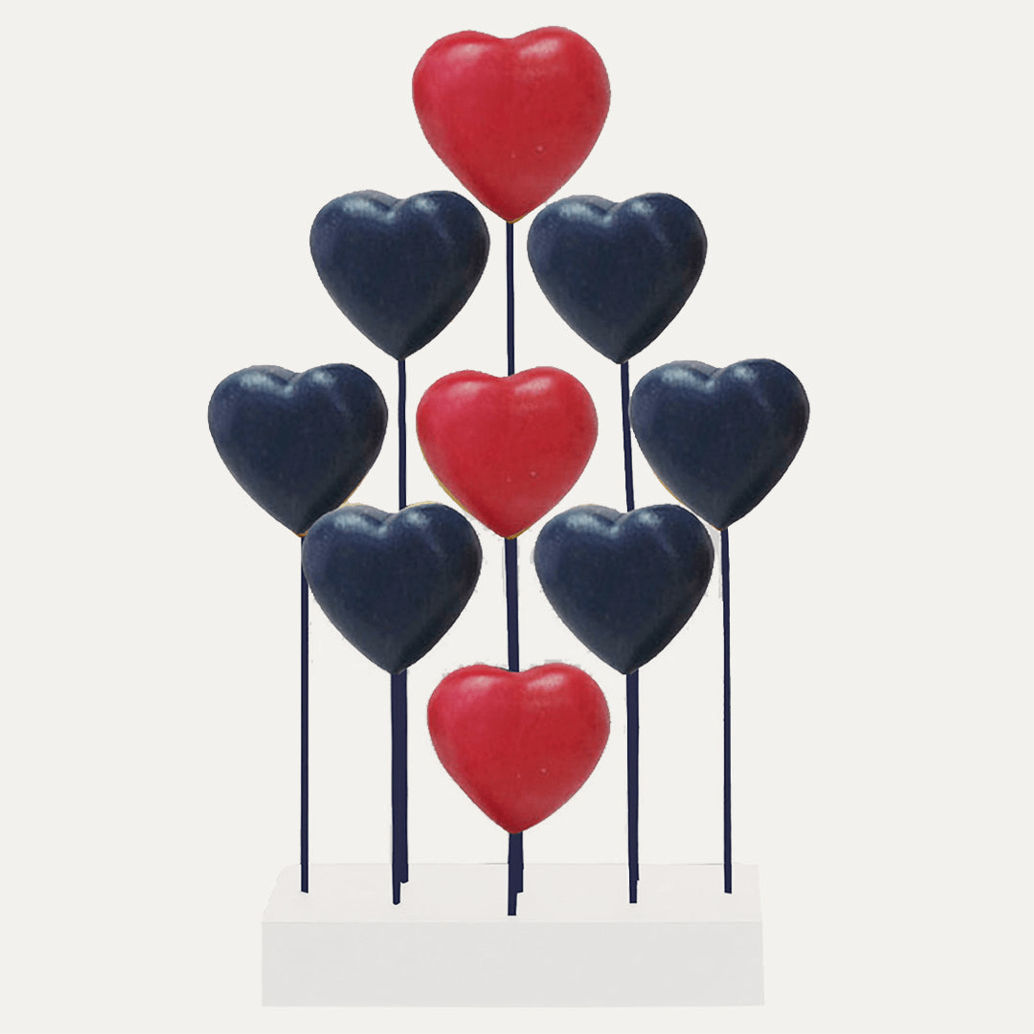 Handcrafted Acacia Wood Heart Sculpture-1