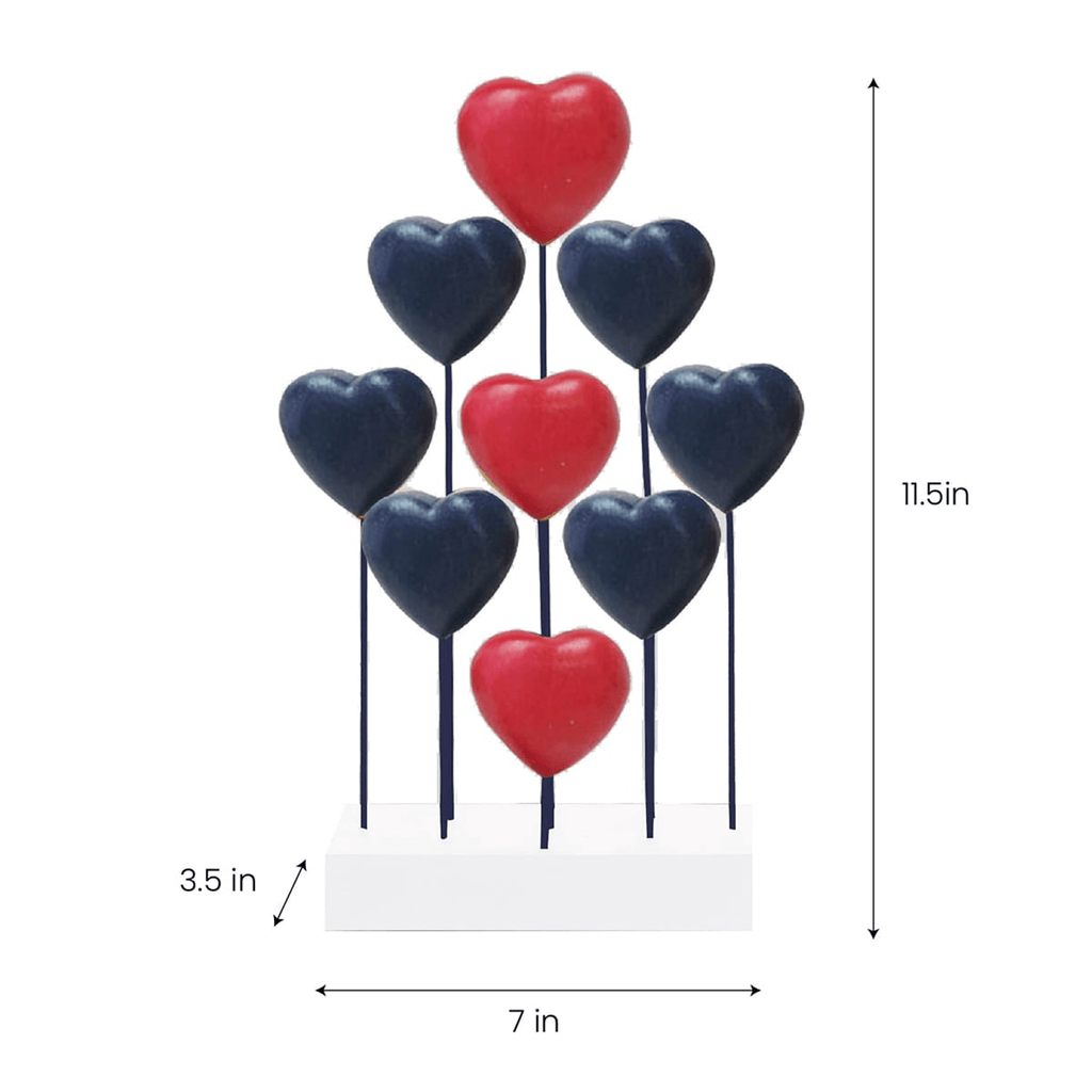Handcrafted Acacia Wood Heart Sculpture-3