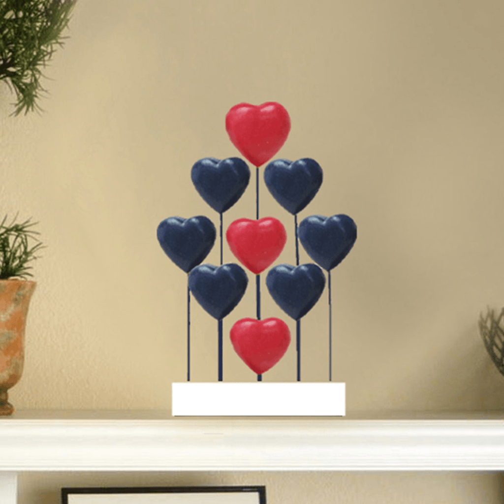 Handcrafted Acacia Wood Heart Sculpture-4