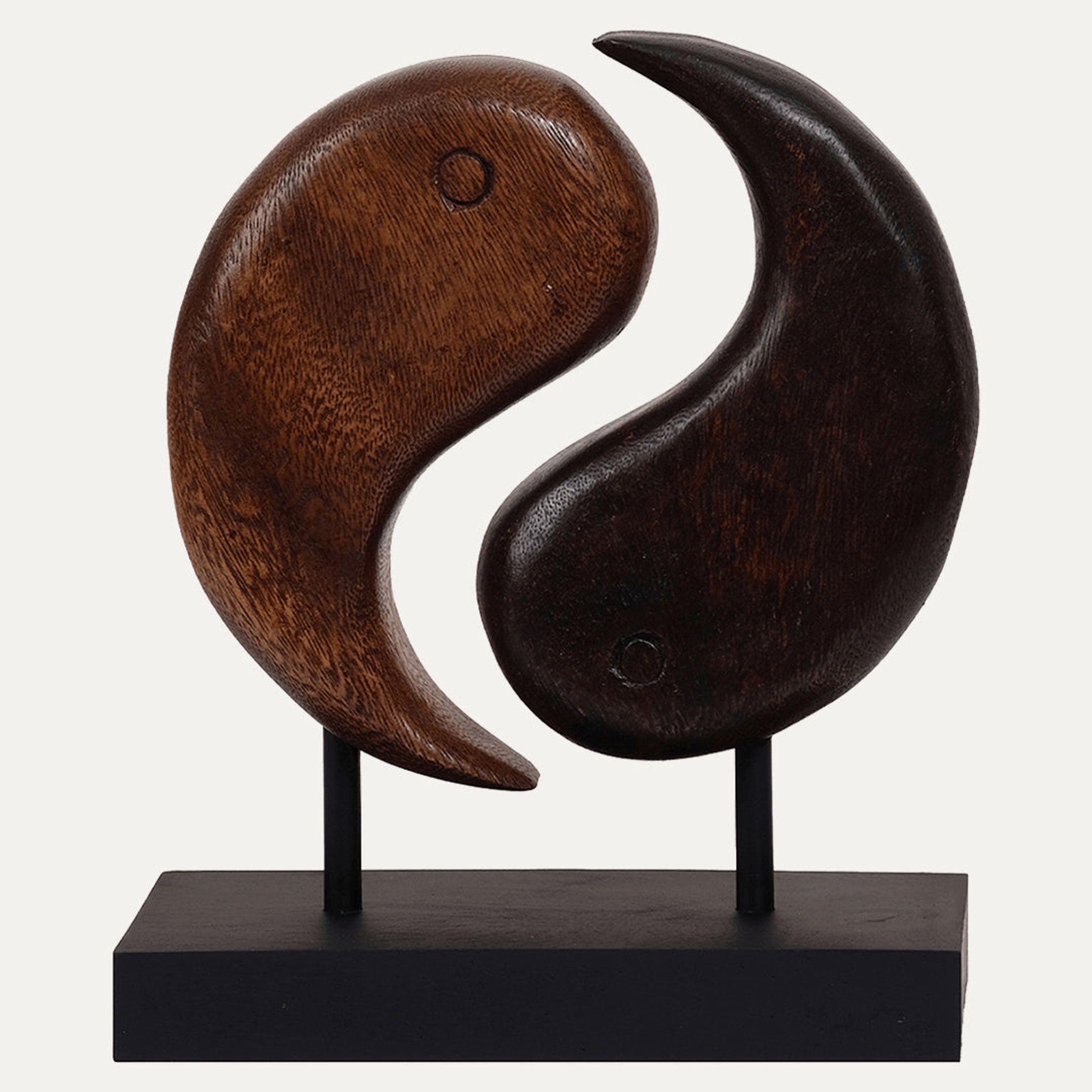 Handcrafted Acacia Wood Heart Sculpture-10