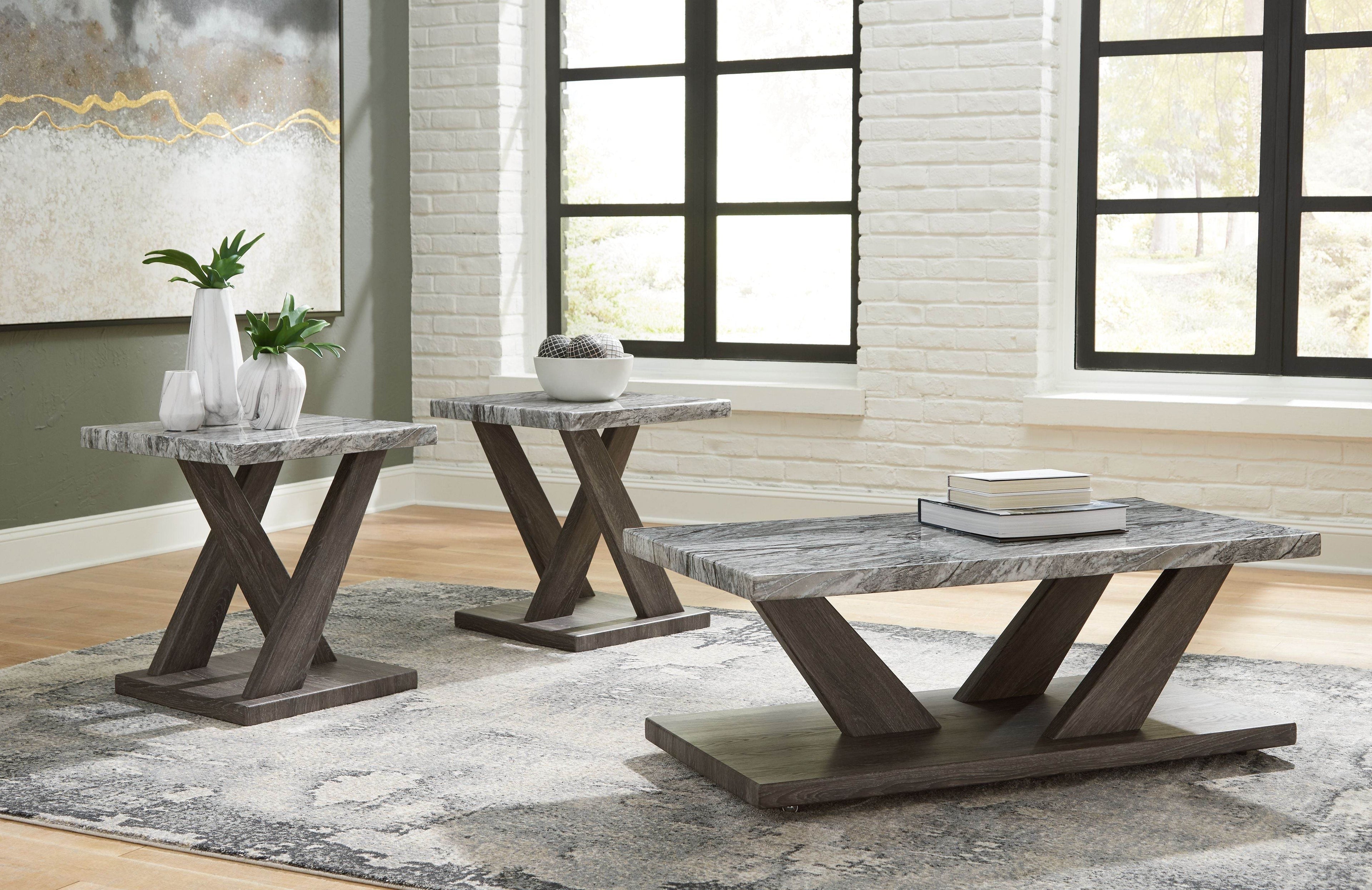 Bensonale - Occasional Table Set (Set of 3) - Brown / Gray-2