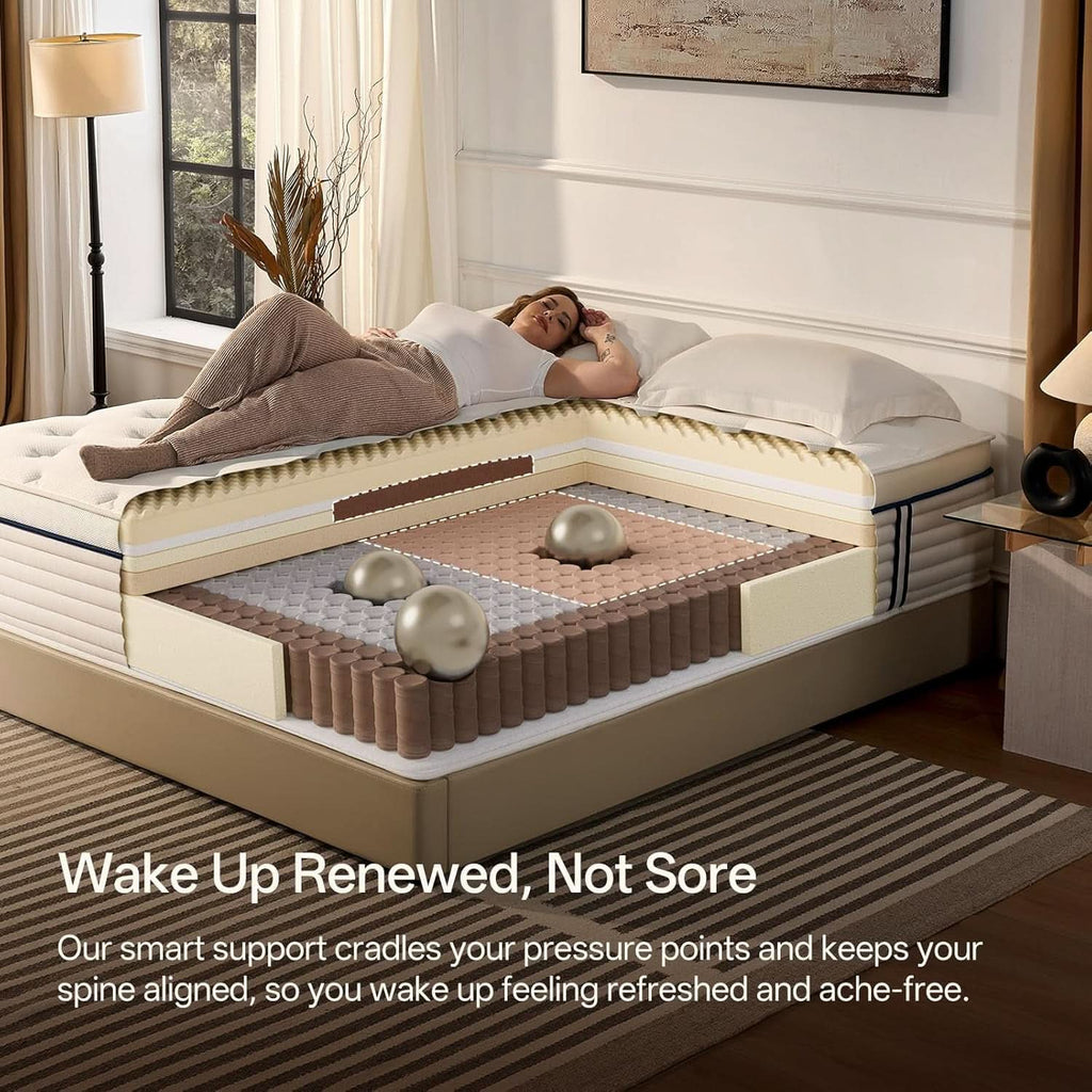 Full Size Memory Foam Hybrid Mattress SerenitySupport-3