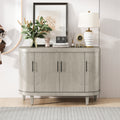 Champagne  Curved Sideboard Storage Cabinet