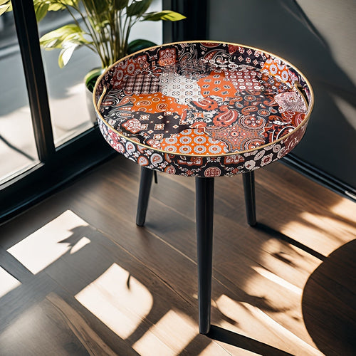 BohoChic Blue Coffee Table
