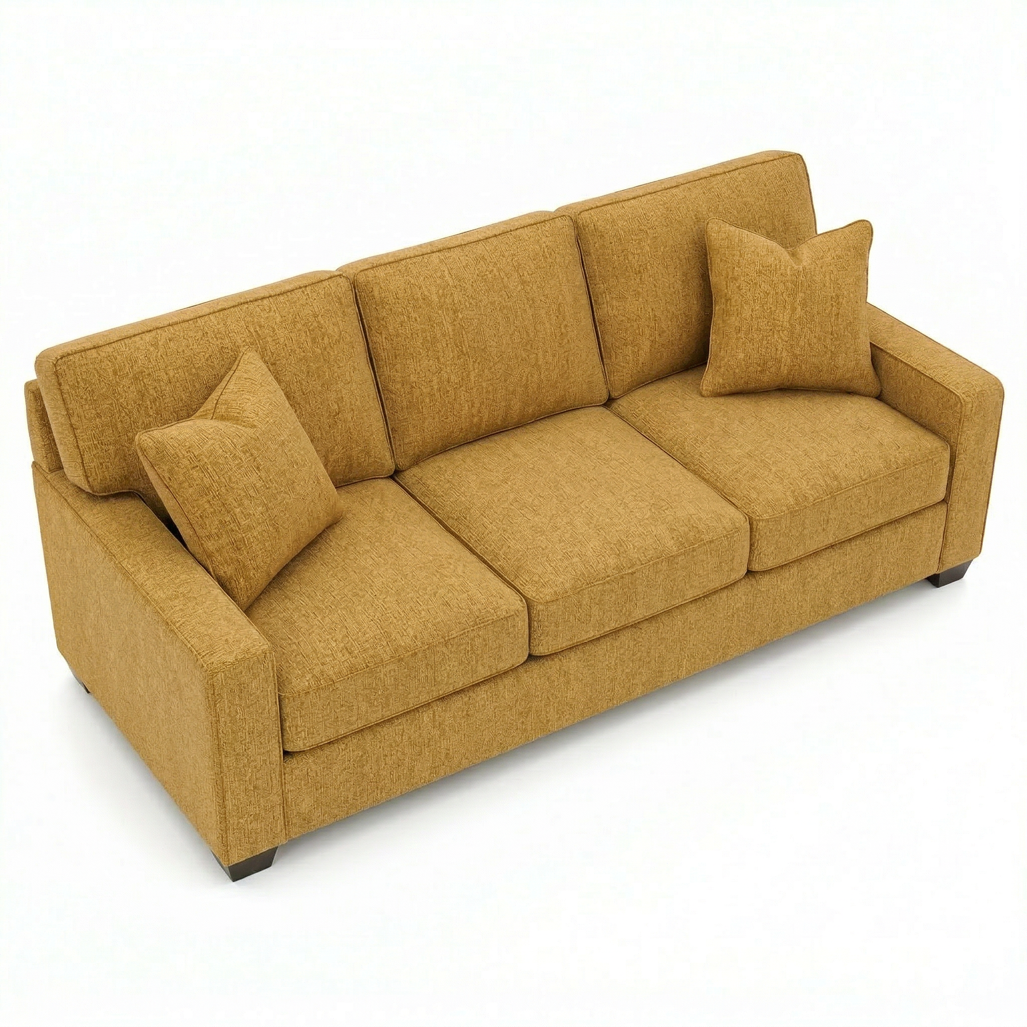 Clifford Sofa 2 Arm – Made in USA, 5-Day Shipping, Custom Fabric Options, Classic 2-Arm Sofa Wholesale Sofa Furniture - Hepburn Chai Tea Yellow - Fabric On Demand
