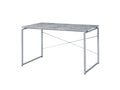 Jurgen Faux Concrete & Silver Finish Writing Desk