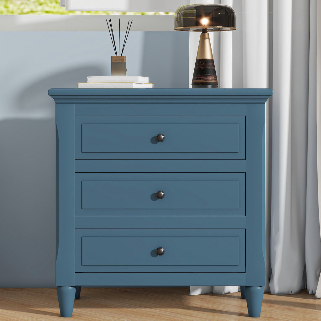 USTYLE Pine Nightstand
