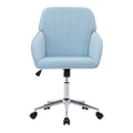 Baby Blue Velvet  Swivel Chair