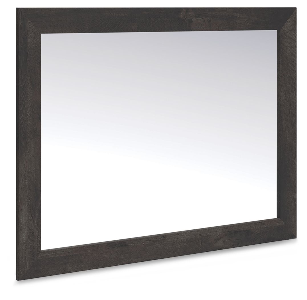 Hollivern - Bedroom Mirror - Dark Gray-0