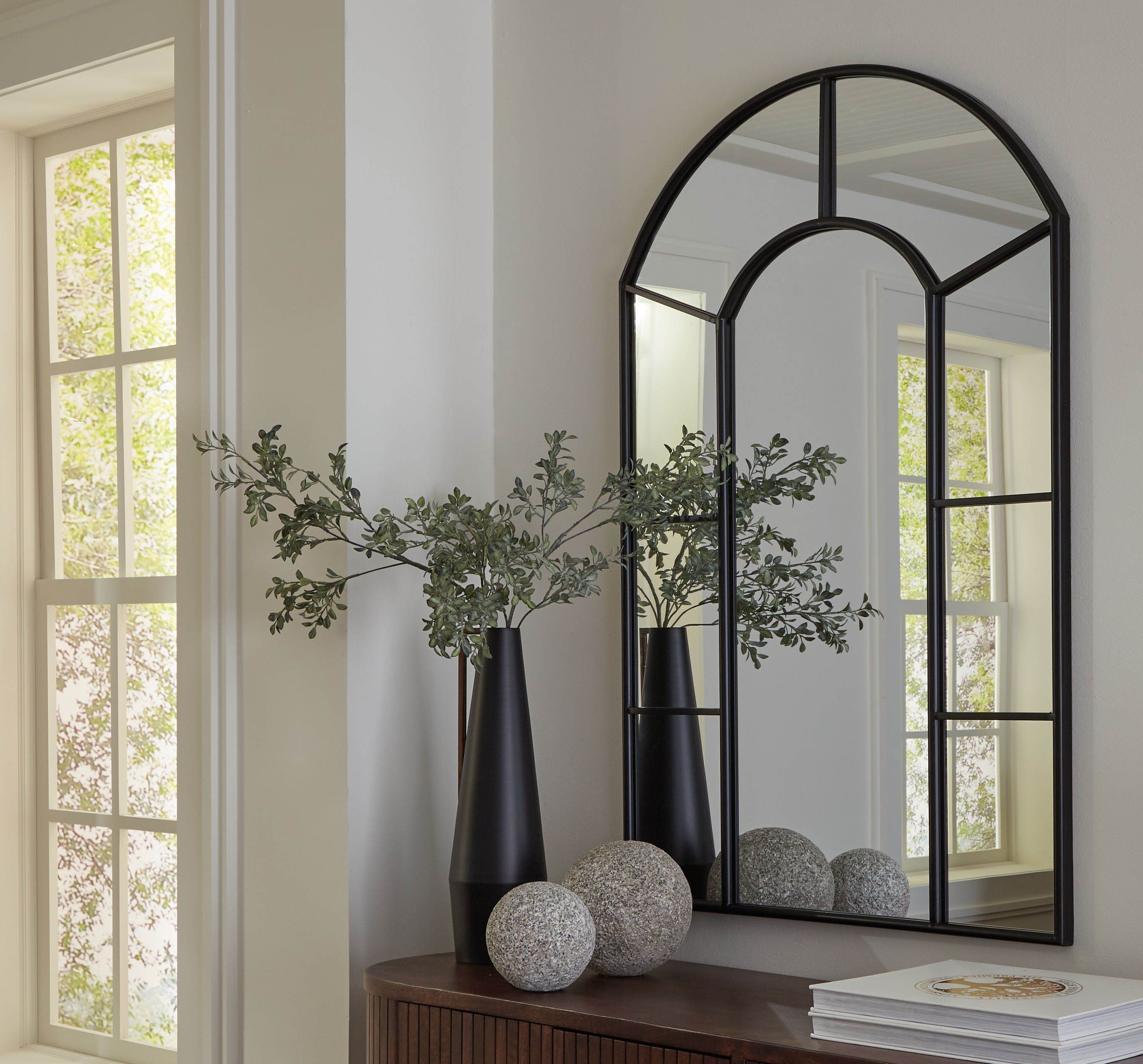 Evengton - Accent Mirror - Black-1