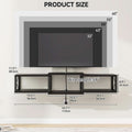 MatteBlack Wall Mounted Floating TV Console 55 Inch