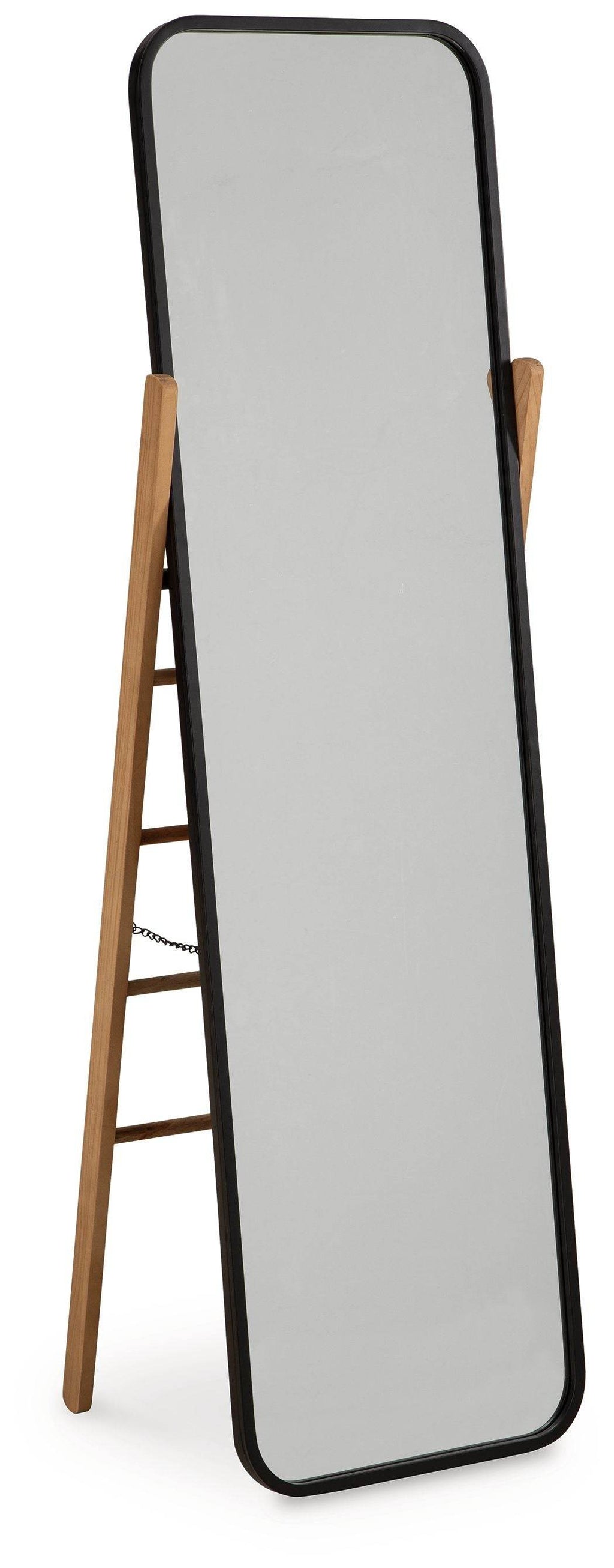 Bronick - Floor Mirror - Black / Brown-0