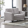 Callie Light Gray Fabric Loveseat