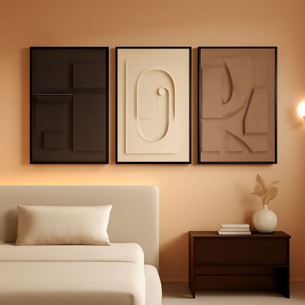 Premium Framed 3D Textured Wall Art 24x36 Inches Wide-0