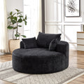 55'L Polyester Sponge single sofa,No Assembly Required,Fluffy Modern Sleeper Chair for Living room, Bedroom, Lounge and Projection Room(Not a swivel chair.)